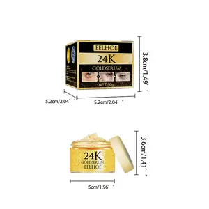 2023 Popular Nourishing Fine Lines Lightening Black Eye Circles Removing Hydrating 24K Gold Repair Smoothing Eye Cream