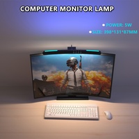 Lampu Monitor Layar Lengkung 3-Mode 7 Warna USB Lampu Meja Komputer LED