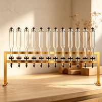 Diffuseur de parfum de luxe doré à 12 têtes, station de parfumage, machine à diffuser des parfums commerciaux pour les mariages, les spas et les fêtes