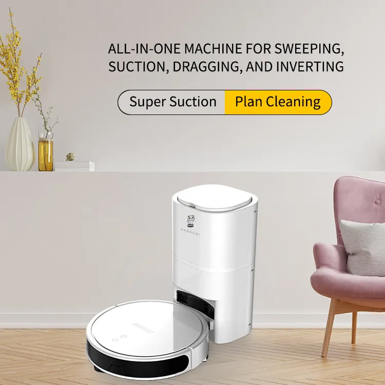 Amazon Hot Smart Home Appliances Robot Vacuum Cleaner LDS Laser Navigation With Big Battery 5200mAh