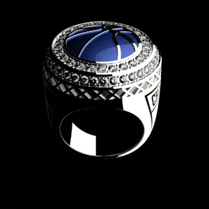 Produsen profesional desain kustom cincin kejuaraan olahraga pria kustom modis lebih murah cincin juara dunia