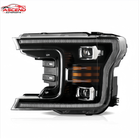 Projecteurs LED pour Ford F150 2018-2020, pick-up, avec feux de jour DRL, clignotants séquentiels, ensemble de phares de remplacement