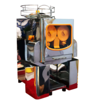 Extracteur de jus industriel automatique en acier inoxydable pour supermarchés, machine à jus d'orange électrique
