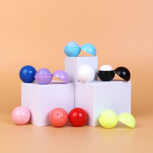 High Quality Custom Logo Natural Vegan Organic Round Lip Balm Ball Round Shape Fruit Flavor Moisturizing Ball Lip Balm - Product Image 1