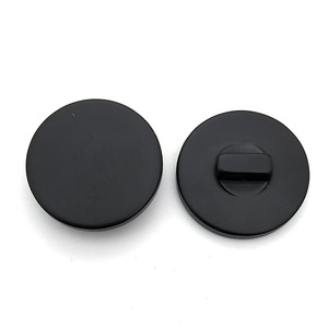 Sewing Round <strong>Buttons</strong> in Black <strong>Plastic</strong> With 4 Holes, Resin Material, Square/Circular Design, Eco-friendly for Clothes - Product Image 6