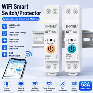 Minuteur <span class=keywords><strong>programmable</strong></span> intelligent SINOTIMER STM-63T 63A avec contrôle à distance par application et programmation sur rail DIN - Product Image 4