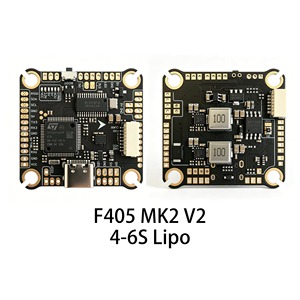 Combo de Placa de Control <span class=keywords><strong>F405</strong></span> <span class=keywords><strong>MK2</strong></span> V2 de 30.5x30.5mm con ESC BLHeli_S de 55A, Soporte Dshot600, Salida Multi BEC, Betaflight, Kit de Montaje para Aeromodelismo RC - Product Image 4