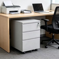 Meuble de rangement multi-scènes à 3 tiroirs, meuble de classement mobile à roulettes pour la maison, le bureau, la clinique et les immeubles de bureaux