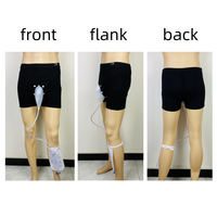 Pantalon de drainage urinaire pour homme avec ceinture de cathéter, collecteur d'urine, sac à urine pour la jambe
