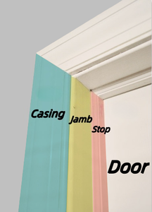 Plinthe de porte en bois de conception plate avec apprêt blanc - Product Image 6