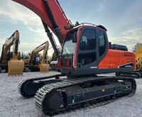 Excavatrice sur chenilles Doosan DX340 d'occasion, 34,1 tonnes, d'origine Corée du Sud, grande pelleuse pour l'exploitation minière, à vendre
