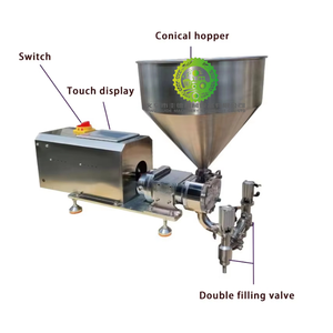 Machine à liquides haute viscosité pour miel, ketchup, beurre de cacahuète, pâtes, confitures, eau pure, shampoing, emballage en verre, pompe à rotor, engrenage - Product Image 3