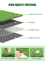 LFL 10-15mm Putting Green Kunstrasen für Golf- und Padel-Plätze, Innen- und Außenbereich, Weicher Synthetischer Rasenteppich