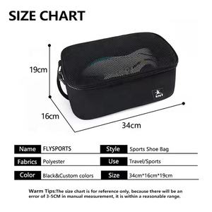 Özel Logo fermuar durumda nefes ayakkabı çantası taşınabilir futbol su geçirmez seyahat taşıyıcısı spor Golf futbol ayakkabısı Boot Sneaker çantası - Product Image 2