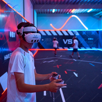 Sistema de Arcade de Tiro VR Inalámbrico, Arena de Movimiento Libre, Simulador de Juego Multijugador para 4-10 Jugadores, Equipo de Entretenimiento
