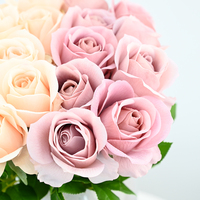 Stilvolle Handgefertigte Künstliche Rose mit Echtem Gefühl Elegantes Tischgesteck Muttertags-Geschenkbox Premium Naturgetreue Dekoration