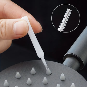 Lot de 10 brosses de nettoyage durables en plastique pour douches et trous de téléphone, outils anti-colmatage pour pores et interstices, pour cuisine et salle de bain - Product Image 4