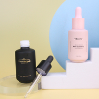 Flacon compte-gouttes en verre opale blanc de 30 ml - Emballage personnalisé pour soins de la peau et sérums