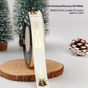 <span class=keywords><strong>Cinta</strong></span> de Algodón Mate de Lujo para Navidad y Cumpleaños, Lazo de Mariposa, Decoración para Regalos, Flores Hechas a Mano Coloridas, Embalaje para Pasteles - Product Image 6