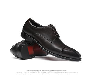 Scarpe da lavoro da <span class=keywords><strong>uomo</strong></span> in vera pelle con lacci da ufficio formali Casual scarpe eleganti <span class=keywords><strong>Oxford</strong></span> scarpe da sposa mocassini a punta - Product Image 5