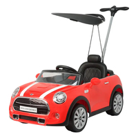 Auto de Empuje con Batería de 12V con Licencia Oficial de BMW MINI Convertible, Hecho de Plástico, Auto Eléctrico con Control Remoto para Niños de 3 a 6 Años