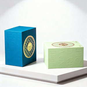 Boîtes rigides en papier de luxe pour cosmétiques et parfums, avec design créatif personnalisé, estampage à chaud, fermeture magnétique à double porte - Product Image 5