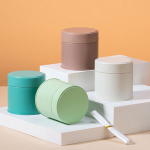 Rts Groothandel 91*90Mm Premium Food Grade Blauwe Kleine Metalen Blikken Doos 30G Matcha Blikje - Product Image 3