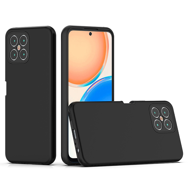 Leather Oil Coating Metallic Paint Anti-drop Phone case for huawei Honor X8 Sports armor Two in One Shockproof Back Cover Cases