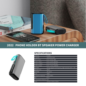 Nhà máy cung cấp nhà ở ngoài trời di động Phụ Kiện Bluetooth Loa điện thoại di động đa chức năng Powerbank - Product Image 5