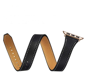 Correa de reloj para <span class=keywords><strong>Apple</strong></span> <span class=keywords><strong>Watch</strong></span> 38mm 40mm 42mm 44mm <span class=keywords><strong>El</strong></span> cuero doble tour diseño slim Correa iWatch/5/4/3/2/1 - Product Image 6