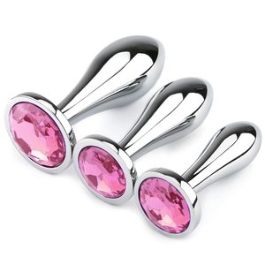 <span class=keywords><strong>Per</strong></span> <span class=keywords><strong>adulti</strong></span> Unisex in cristallo gioiello <span class=keywords><strong>per</strong></span> <span class=keywords><strong>principianti</strong></span> 3 pezzi Set di giocattoli anali - Product Image 1