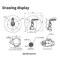 Bras robotisé de soudage Braun robot de soudage par pulvérisation robot industriel d'estampage de manutention d'alimentation à six axes