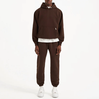Survêtements unisexes surdimensionnés en molleton français de haute qualité, personnalisables, ensemble de sweat-shirts pour hommes