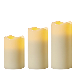 Juego de 3 Velas LED 3D con Control Remoto, Funciona con Pilas, Velas de Cera de Parafina sin Llama, Decoración del Hogar, Bodas, Cumpleaños - Product Image 4