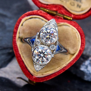Anello Impilabile Futuristico a Forma di Marquise per Donne, Gioiello da Dito Trendy e Alla Moda - Product Image 2