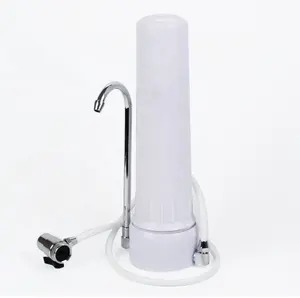 Counter top water filter house use with faucet one stage counter top water filter
