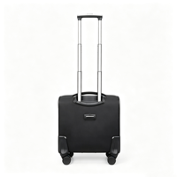 Valise de voyage légère carrée en tissu Oxford noir imperméable, dernière collection