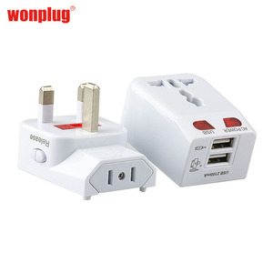 Le plus chaud industriel innovant nouvelles idées de produits uniques adaptateur de prise de <span class=keywords><strong>voyage</strong></span> du monde international avec 2 chargeur universel USB - Product Image 6