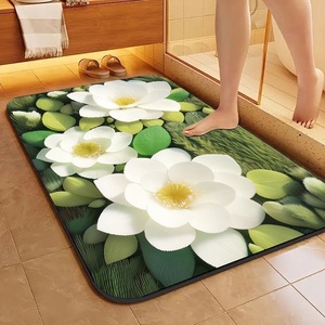 <span class=keywords><strong>Tapis</strong></span> <span class=keywords><strong>de</strong></span> bain en diatomite doux FIGOO-Premium, séchage rapide, super absorbant, antidérapant, sortie d'usine - Product Image 6