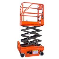 Plateforme élévatrice à ciseaux hydraulique compacte de qualité supérieure, capacité de charge 240 kg, acier Q355, idéale pour petites ateliers