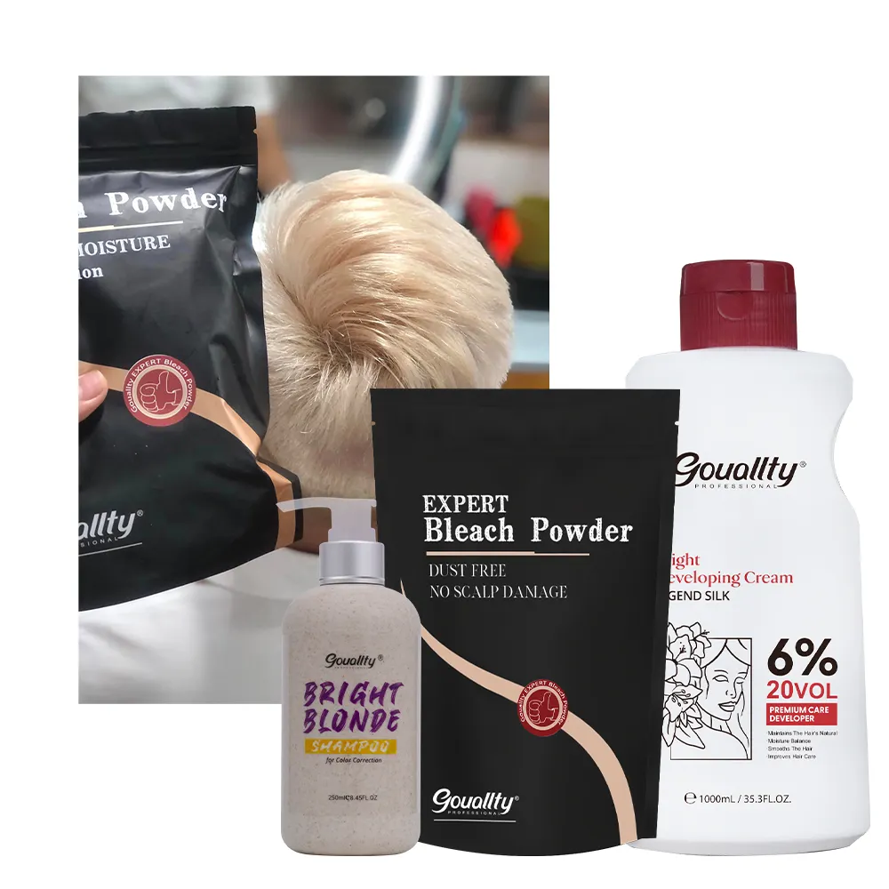 Professional Salon Products Reduce Damaged Hair Fading Cream Bleach Powder