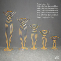 Support à fleurs en fer forgé motif sirène, ensemble de décoration de table d'allée et de table en T pour mariage