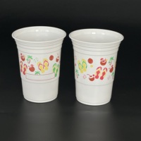 Ensemble de pailles et de couvercles en plastique PP jetables à paroi simple - 500 pièces/boîte pour les gobelets à bulles et à café