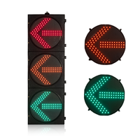 Feu de signalisation LED sans bordure IP65 étanche 300 mm (12 pouces) avec boîtier PC, alimentation secteur pour autoroute et tunnel