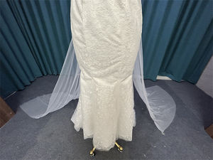 Longue Femme Dentelle Papillon Robe De <span class=keywords><strong>Mariée</strong></span> Robe De <span class=keywords><strong>Mariée</strong></span> Princesse Avec Longue Traine Combinaison Robe De Marié 2023 Chic - Product Image 5