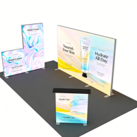 Support de toile de fond modulaire en aluminium 10x10 pieds à installation rapide pour salons professionnels et expositions, boîte lumineuse publicitaire, sublimation par transfert thermique