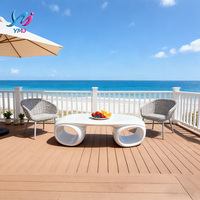 Table basse moderne, durable, convertible, blanche, de luxe, pour salon, hôtel, bureau, patio, jardin