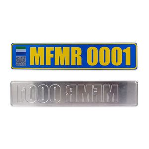 Plaques d'immatriculation décoratives personnalisées en aluminium avec logo en relief, souvenirs américains et européens, vente en gros - Product Image 6