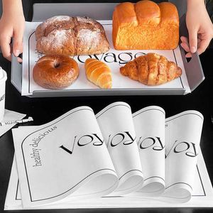 Papel absorbente de aceite para bandejas de horno, papel para empacar hamburguesas y sándwiches, tapete de papel resistente al aceite de grado alimenticio, precio de fábrica personalizado - Product Image 3