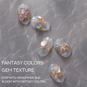 BBM Blue Amethyst Cat Eye Gel 2025 Eye Catcher LED Medusa Esmalte de uñas Pegamento Imán de cristal de larga duración Gel de uñas - Product Image 4